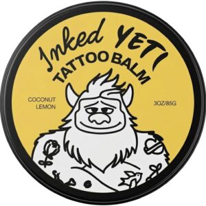 Tattoo Balm & Aftercare Cream - Clean, Vegan, Petroleum-Free Tattoo Moisturizer, Non-Greasy, Hydrates & Brightens Color, For Black & Color Tattoos (3 oz)